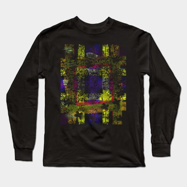 abstract tartan pattern Long Sleeve T-Shirt by neteor